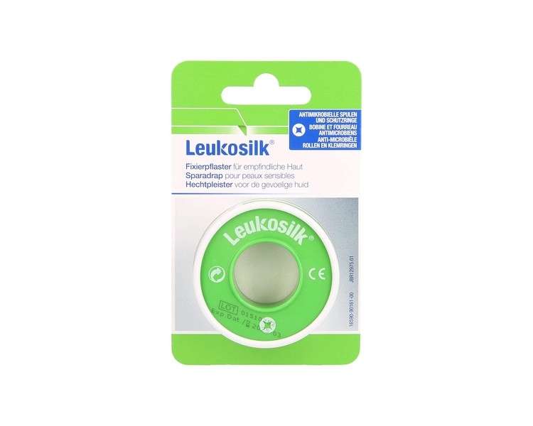 Leukosilk Sensitive Skin Roll Plaster 1.25cm x 5m
