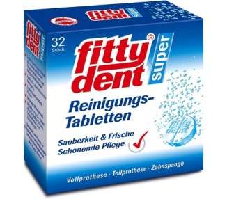 fittydent Super Cleaning Tablets 32 Pieces