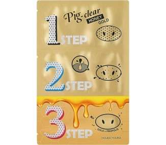 Holika Holika Pig Nose Clear Honey Gold Blackhead 3-Step Kit 8ml
