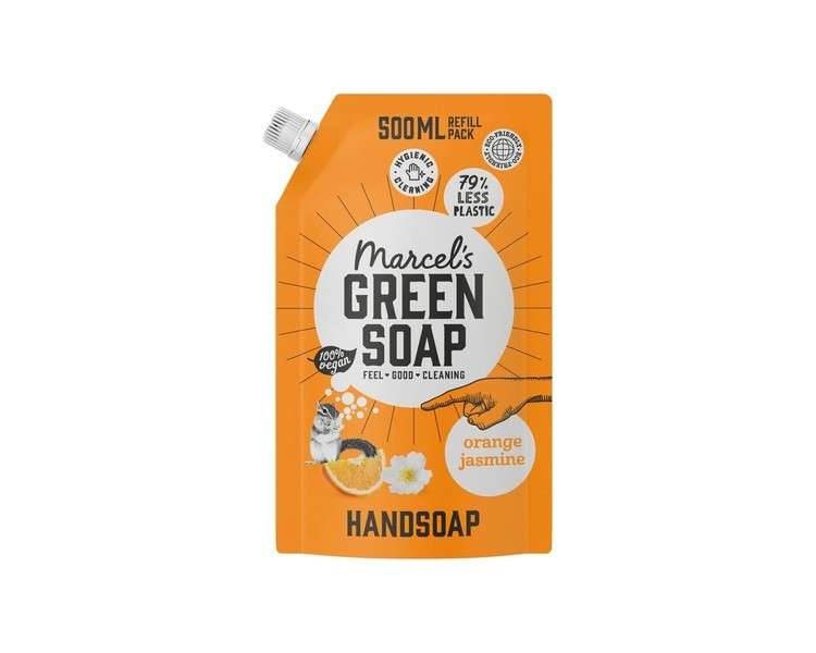 Marcel's Green Soap Hand Soap Refill Orange & Jasmine 500ml