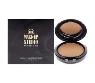 Make-Up Studio Professional Compact Mineral Face Powder Foundation Cinnamon 0.32 Oz with Mirror and Sponge