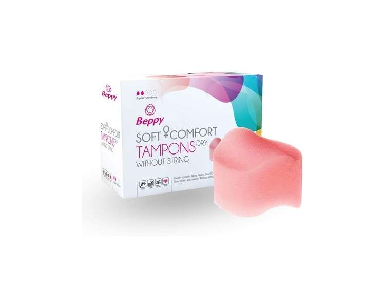 Beppy Comfort Dry Sponge Tampons - Pack of 2
