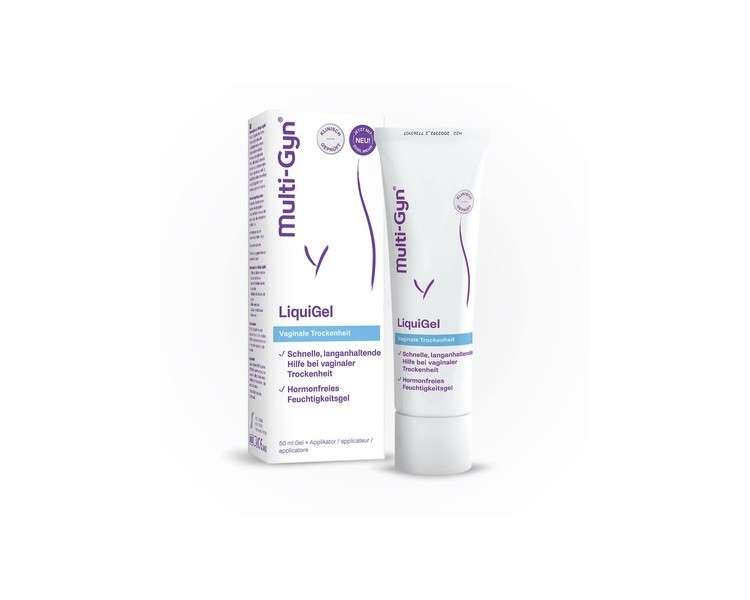 Multi-Gyn LiquiGel with Applicator for Immediate Relief - for Vaginal Dryness, Pain, Itching or Irritation - Hormone-Free with Natural Ingredients 30ml
