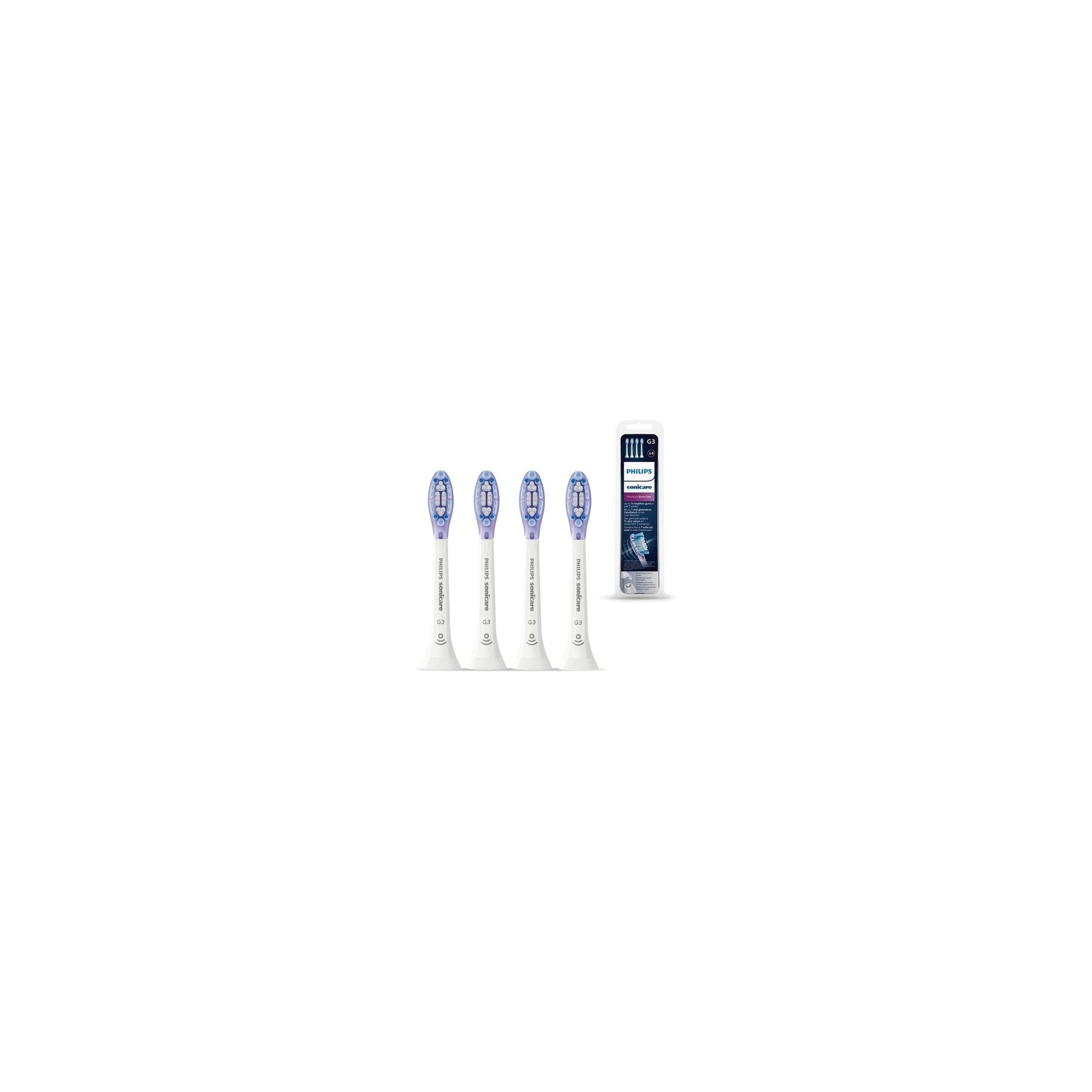 Philips Sonicare Original G3 Premium Gum Care Standard Sonic Toothbrush Heads - Pack of 4