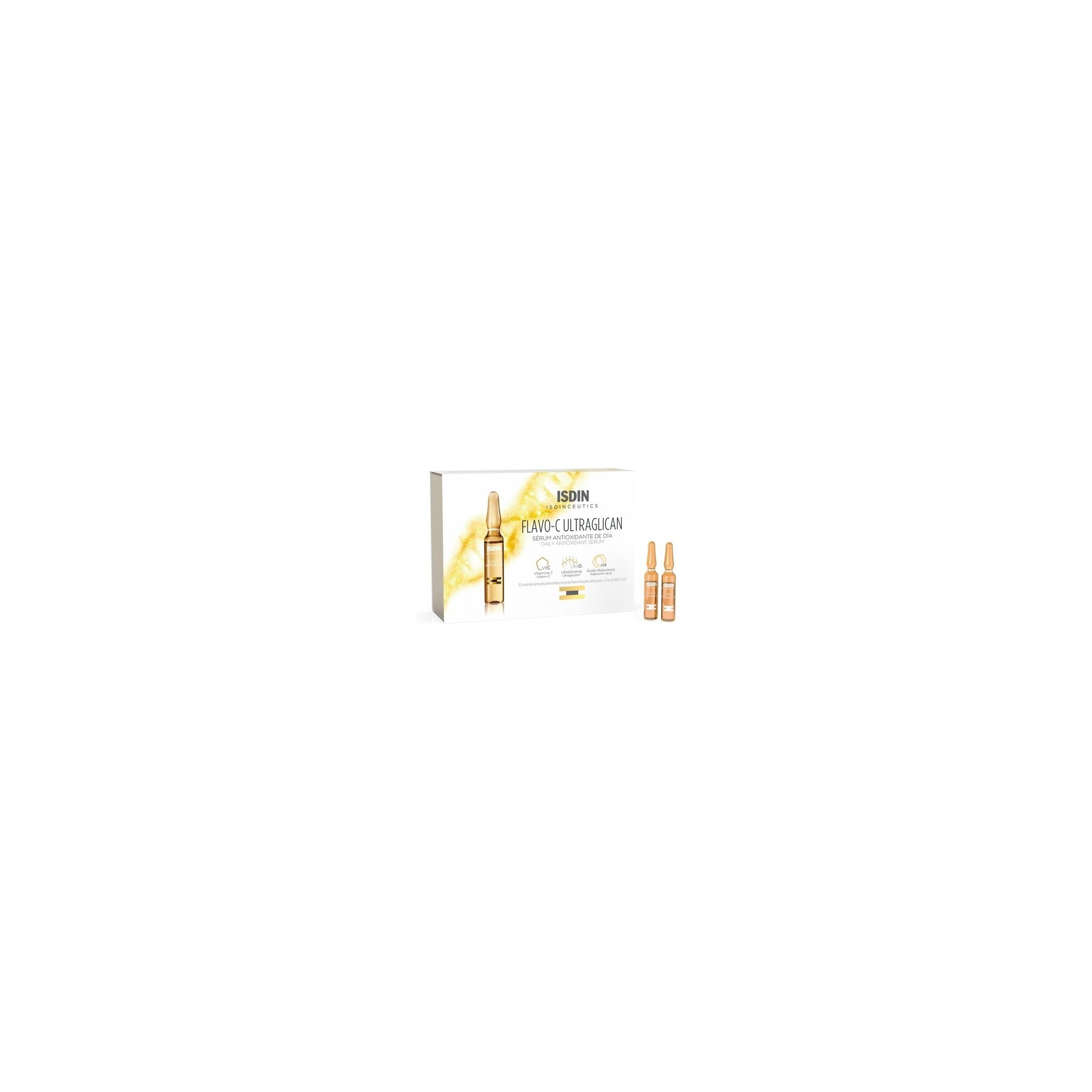 ISDIN Isdinceutics Flavo-C Ultraglican Antioxidant Day Serum 30 Ampoules