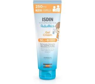 ISDIN Pediatrics Gel Cream SPF 50 250ml Cooling and Hydrating Sun Cream
