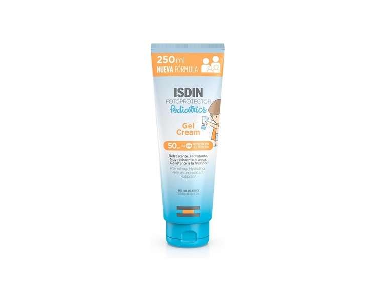 ISDIN Pediatrics Gel Cream SPF 50 250ml Cooling and Hydrating Sun Cream