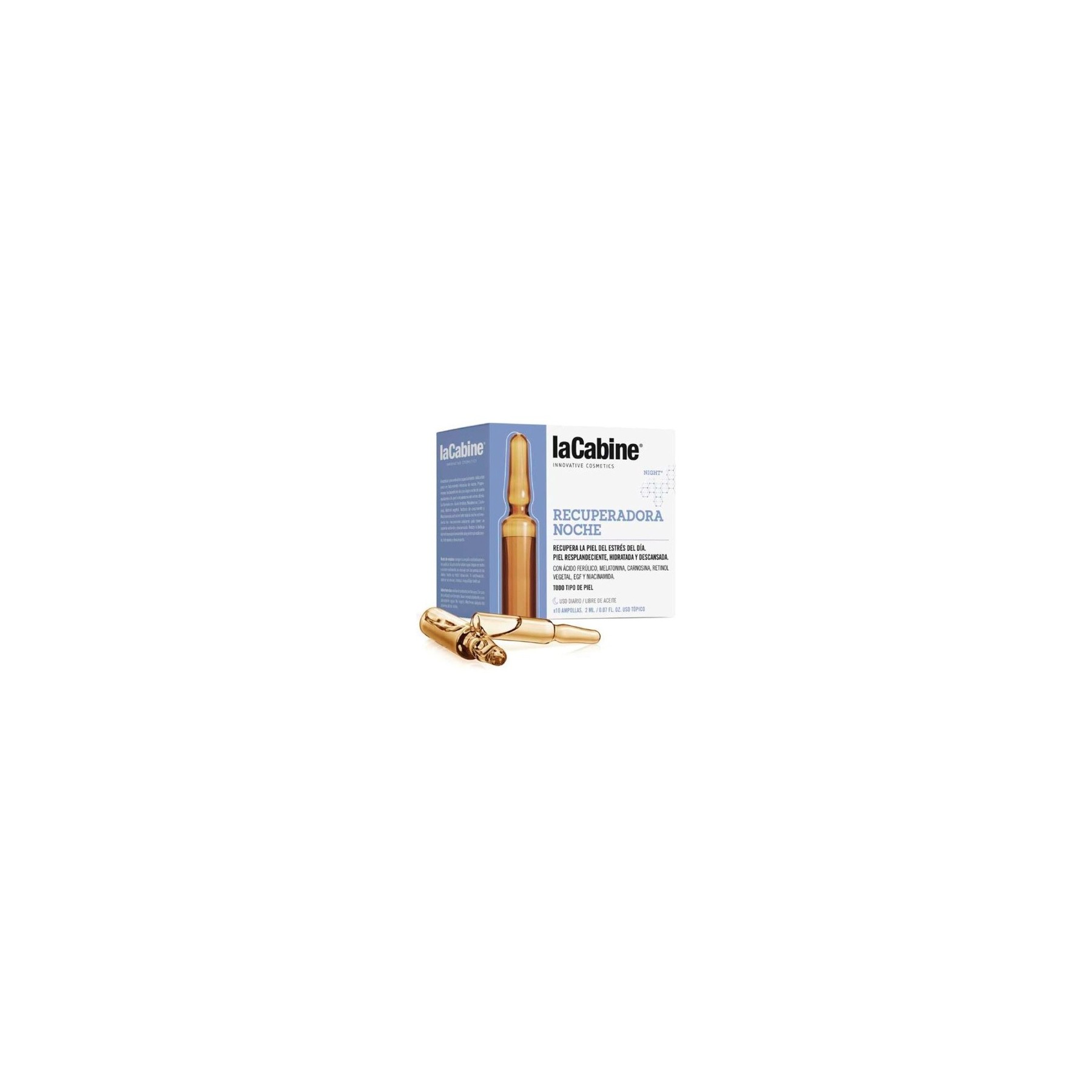 La Cabine Recuperator Night 10 Ampoules of 2ml