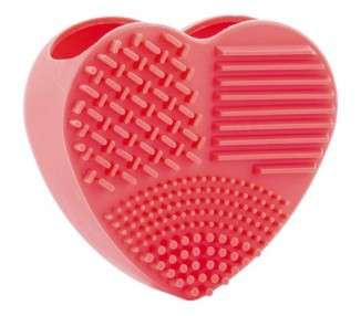 Heart InnovaGoods Makeup Brush and Brush Cleaner