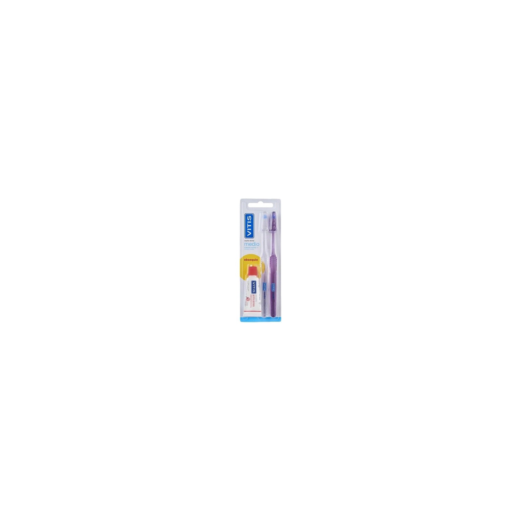 Vitis DENTAID Duplo Medium Toothbrush - Pack of 2