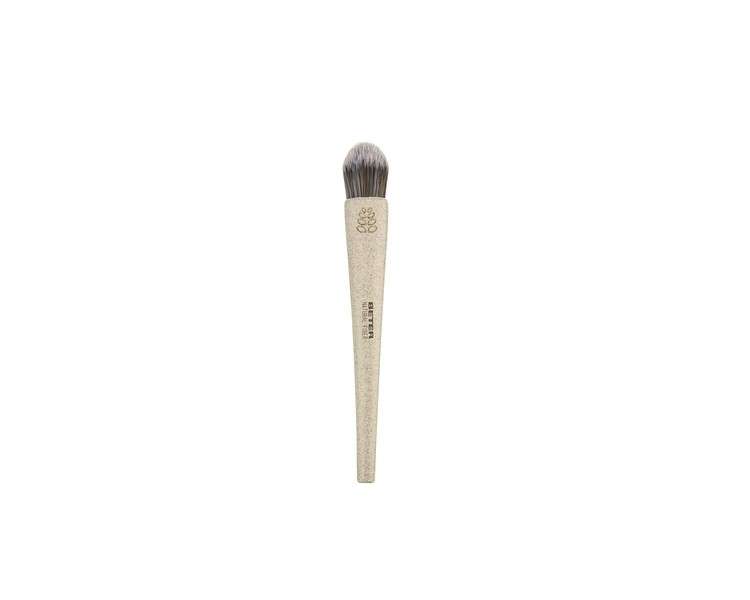 Beter Concealer Makeup Brush Synthetic Hair Cruelty-Free Natural Fiber Handle with Wheat Fiber Perfect for Correcting Dark Circles and Redness