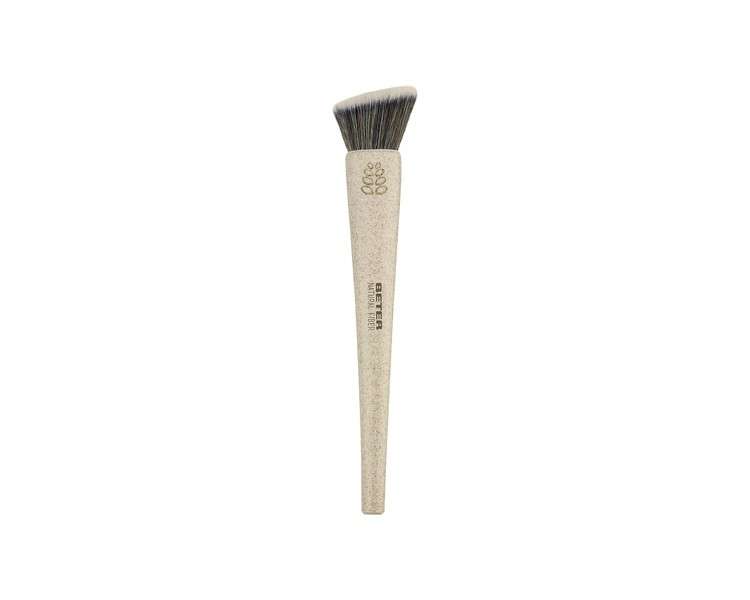 Beter Kabuki Foundation Brush Flat Synthetic Hair Cruelty-Free Natural Fibre Handle Made of Wheat Fibres