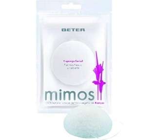 Beter Natural and Sustainable Konjac Face Sponge for Sensitive Skin - Gentle Cleansing and Exfoliation - Ideal for Travel