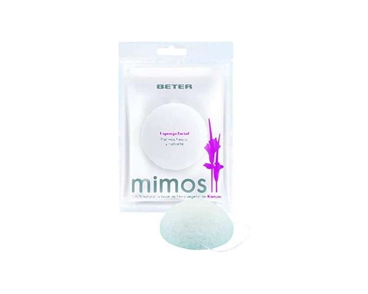 Beter Natural and Sustainable Konjac Face Sponge for Sensitive Skin - Gentle Cleansing and Exfoliation - Ideal for Travel