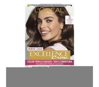 L'Oréal Paris Excellence Cream Colour 5 Light Brown 50ml