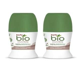 Byly Bio Natural 0% Invisible Deodorant Roll On 50ml
