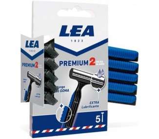 Lea Premium 2 Blade Disposable Razors 5pcs