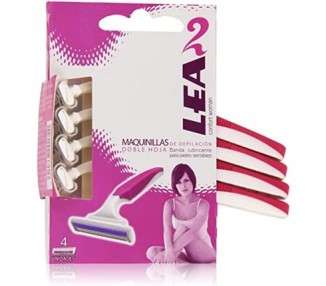 Lea Women Premium 2 Blade Disposable Razor for Smooth Shave