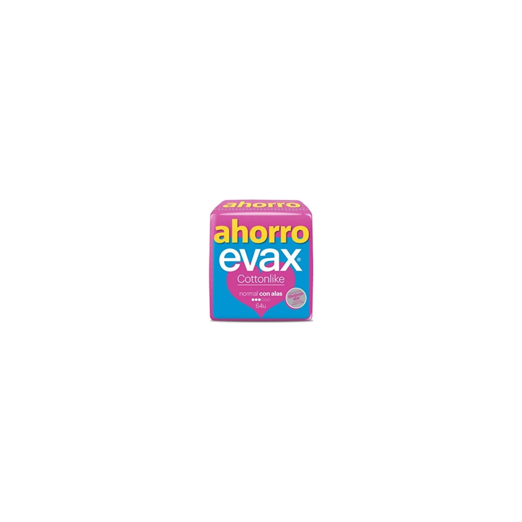 Evax Cottonlike Pads with Wings Normal 64 Pieces
