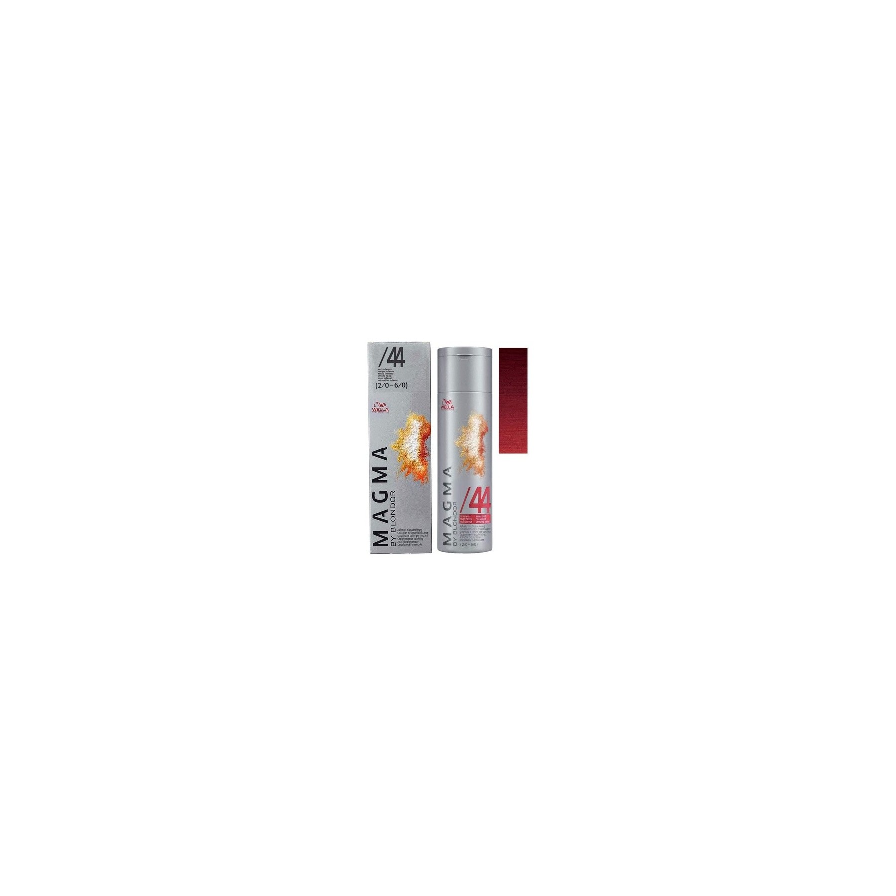 Wella Magma By Blondor Pigmented Lightener Hair Colour, No. 44 Intense Red 120ml