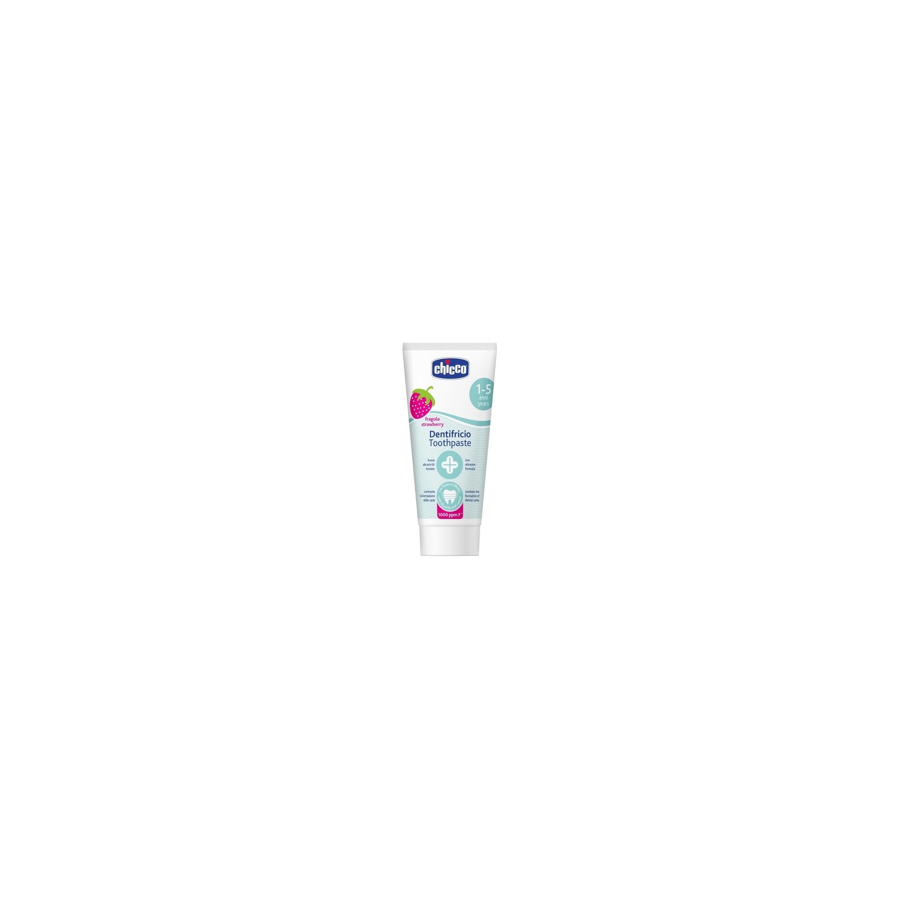Chicco Toothpaste, Strawberry Flavour for 12m+ Baby 50ml