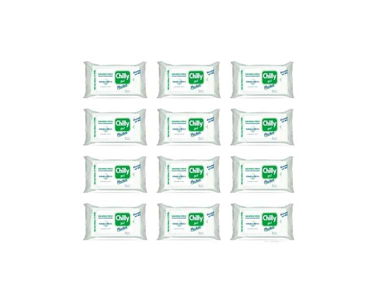 Chilly Pocket Intimate Hygiene Wet Wipes with Gel Formula