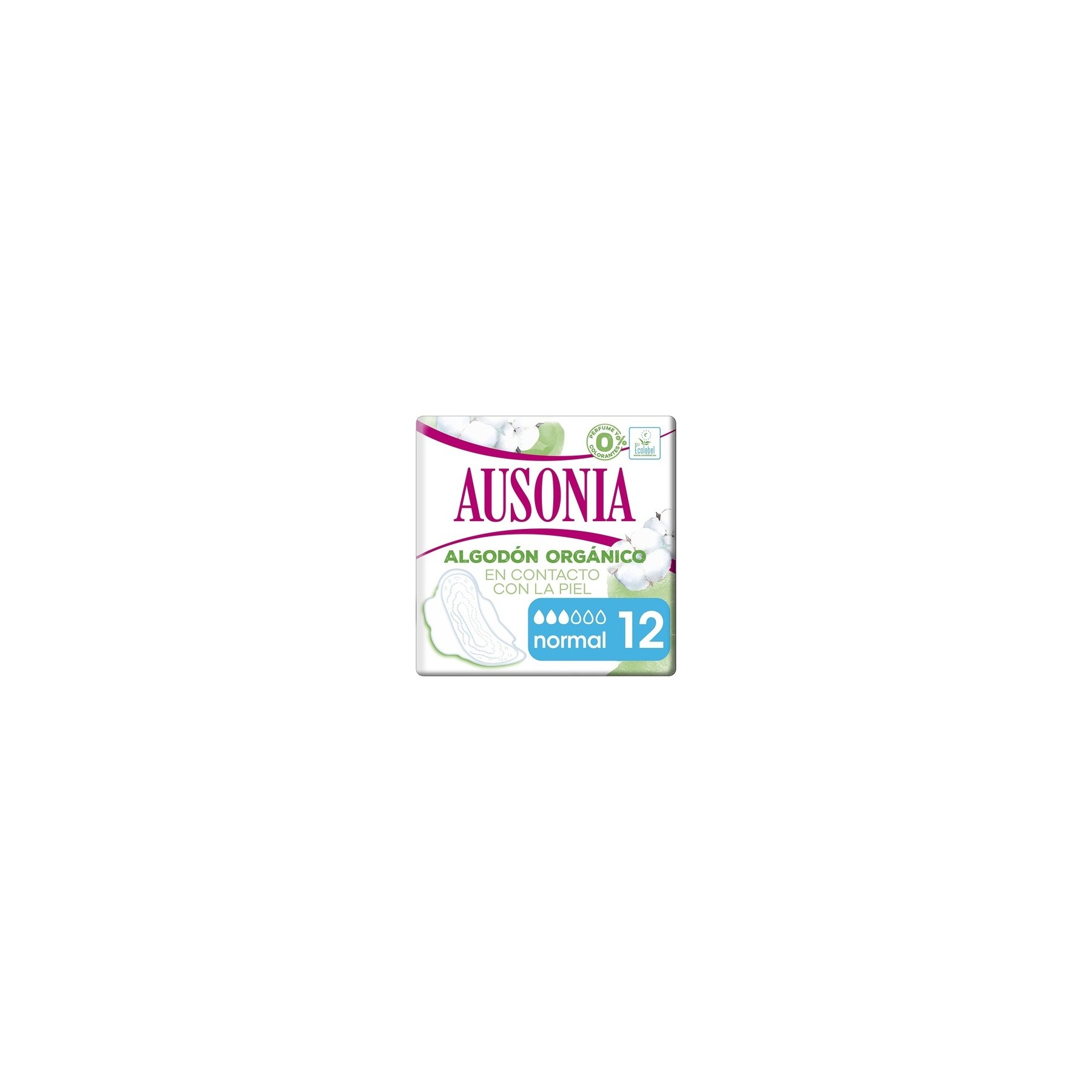 Ausonia Cotton Protection Normal Pads with Wings 12