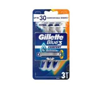 Gillette Blue 3 Comfort Disposable Razor for Men