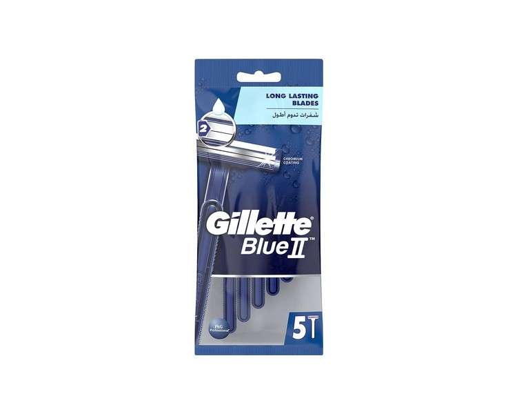 Gillette Blue II Disposable Razor Blades 5 pcs