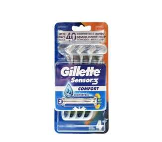 Gillette Sensor 3 razor 4 + 1u Comfort.