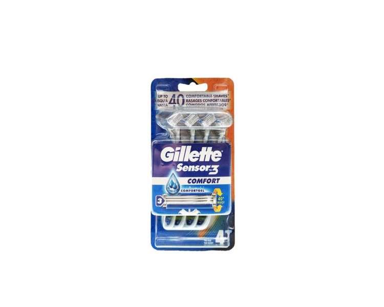 Gillette Sensor 3 razor 4 + 1u Comfort.