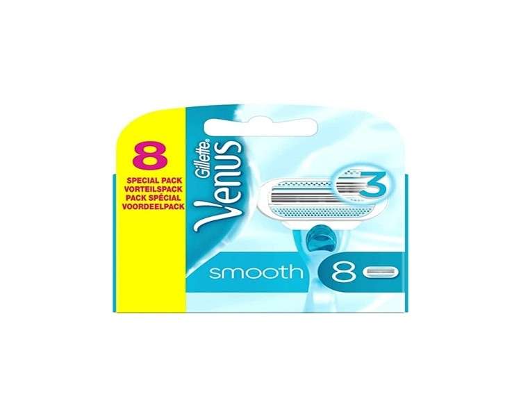 Gillette Venus Smooth Replacement 8 Blades 8 Count
