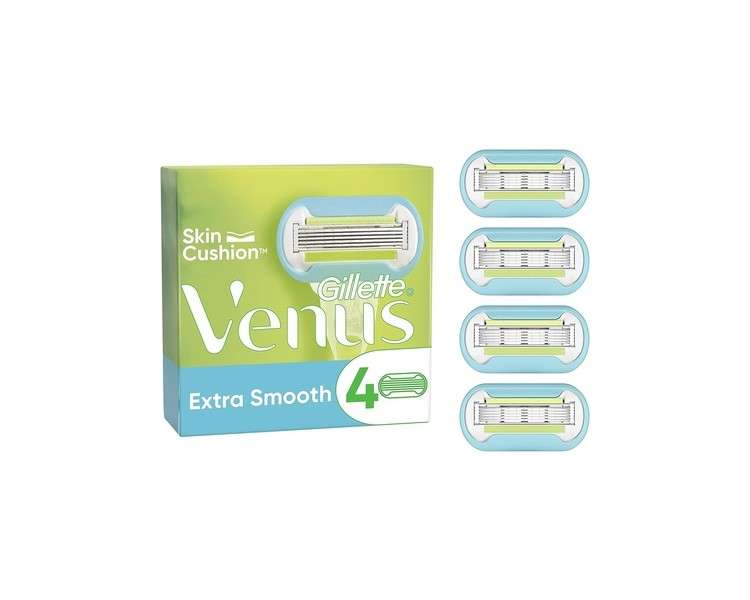 Gillette Venus Extra Smooth Razor Blades for Women 4 Count