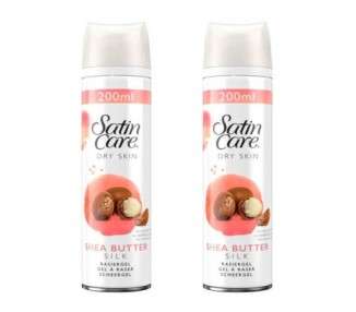 Gillette Satin Care Shea Butter Silk Shaving Gel 200ml