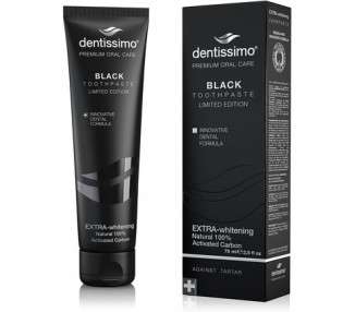 Dentissimo Premium Extra Whitening Black Toothpaste 75ml