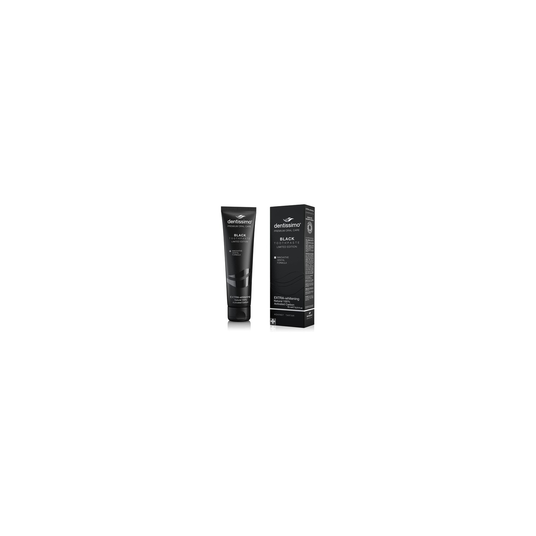 Dentissimo Premium Extra Whitening Black Toothpaste 75ml