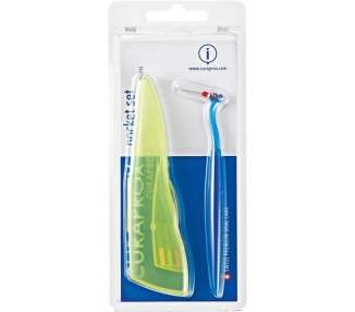 Curaprox CPS457 Pocket Set Interdental Brush Kit with Holder and 5 Interdental Brush Sizes