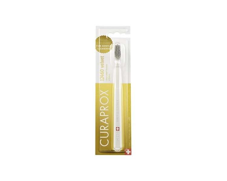Curaprox CS 12460 Velvet Ultra-Soft Toothbrush Extra Soft Bristles for Sensitive Gums Assorted