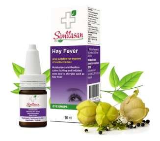 Similasan Hayfever Eye Drops 10ml Allergy Relief for Irritated Itchy and Allergic Eyes