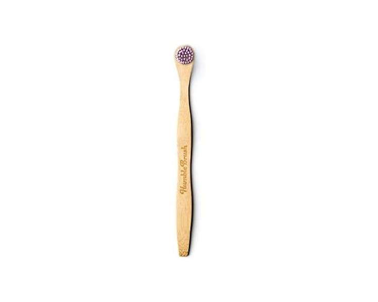 The Humble Co. Bamboo Tongue Scraper Ultra-Soft Purple - Biodegradable, Eco-Friendly, Vegan for Your Everyday Oral Care Dentist Approved 1 Pack