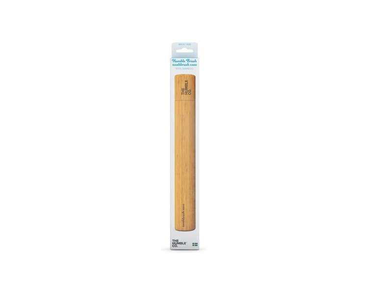 The Humble Co. Bamboo Toothbrush Case for Adults Biodegradable Eco-Friendly Vegan Dentist Approved