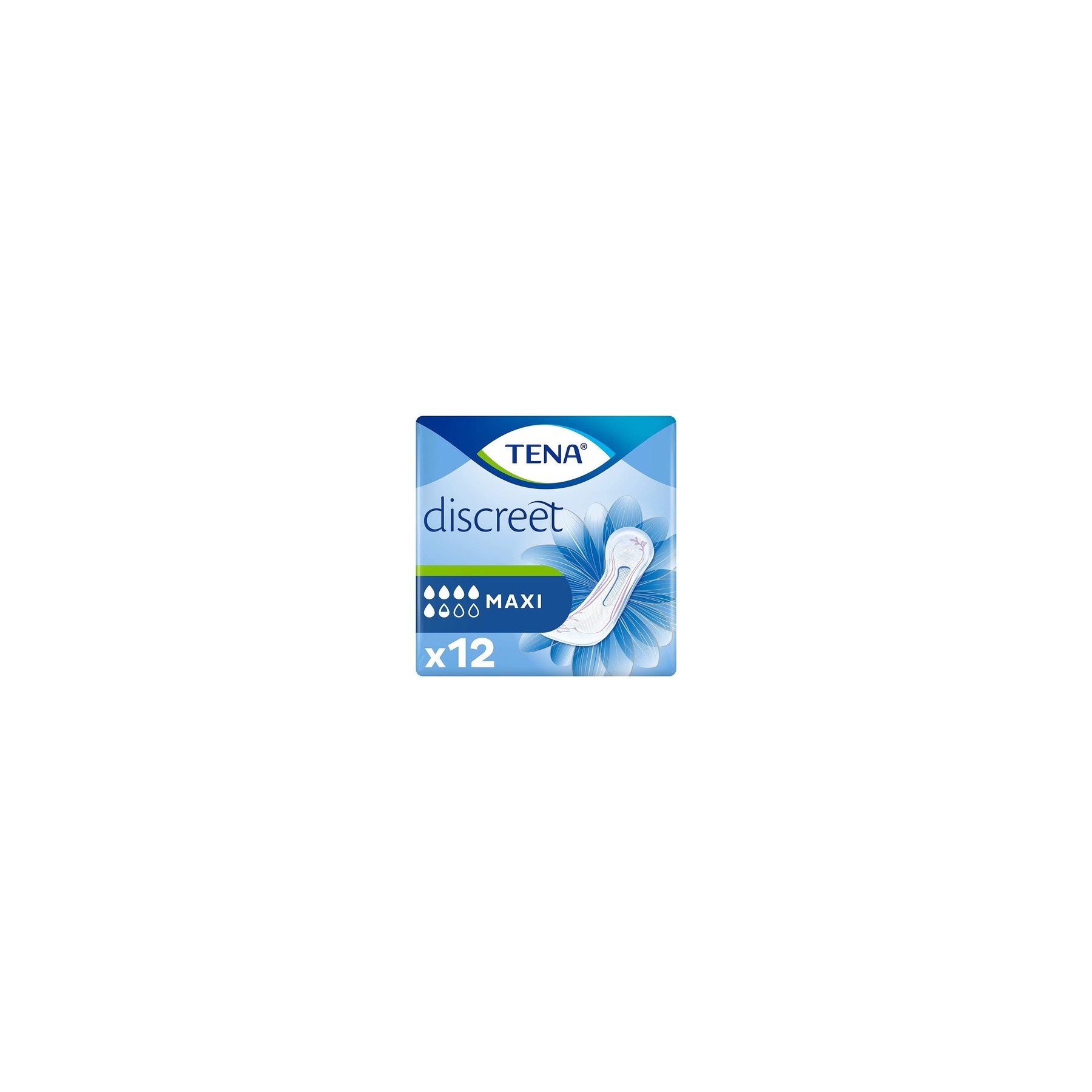 TENA Discreet Maxi Highly Absorbent Pads for Incontinence and Heavy Urine Loss 12 Count