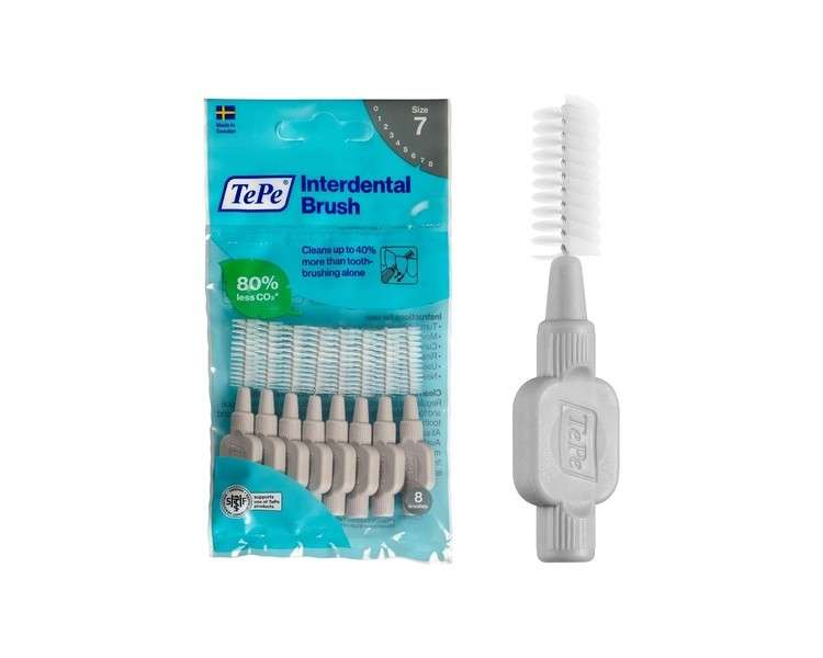 TePe Original Grey Interdental Brushes 1.3mm 8 Brushes