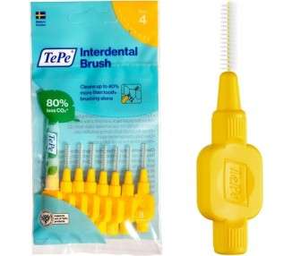 TePe Interdental Brush Original Yellow 0.7mm/ISO 4 8pcs