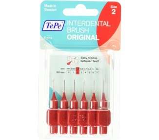 TePe Interdental Brushes Red 0.5mm 6 Pieces