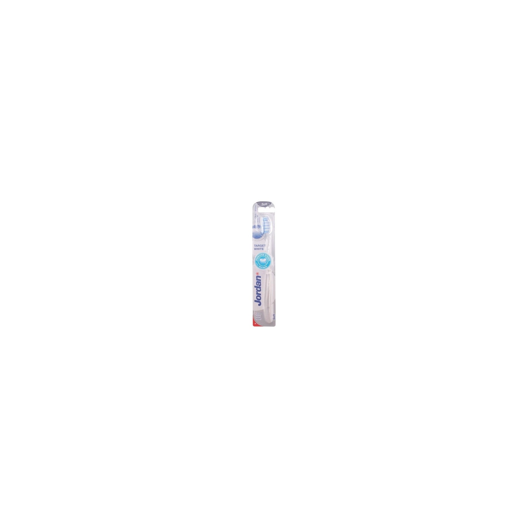 Jordan White Target Soft Toothbrush