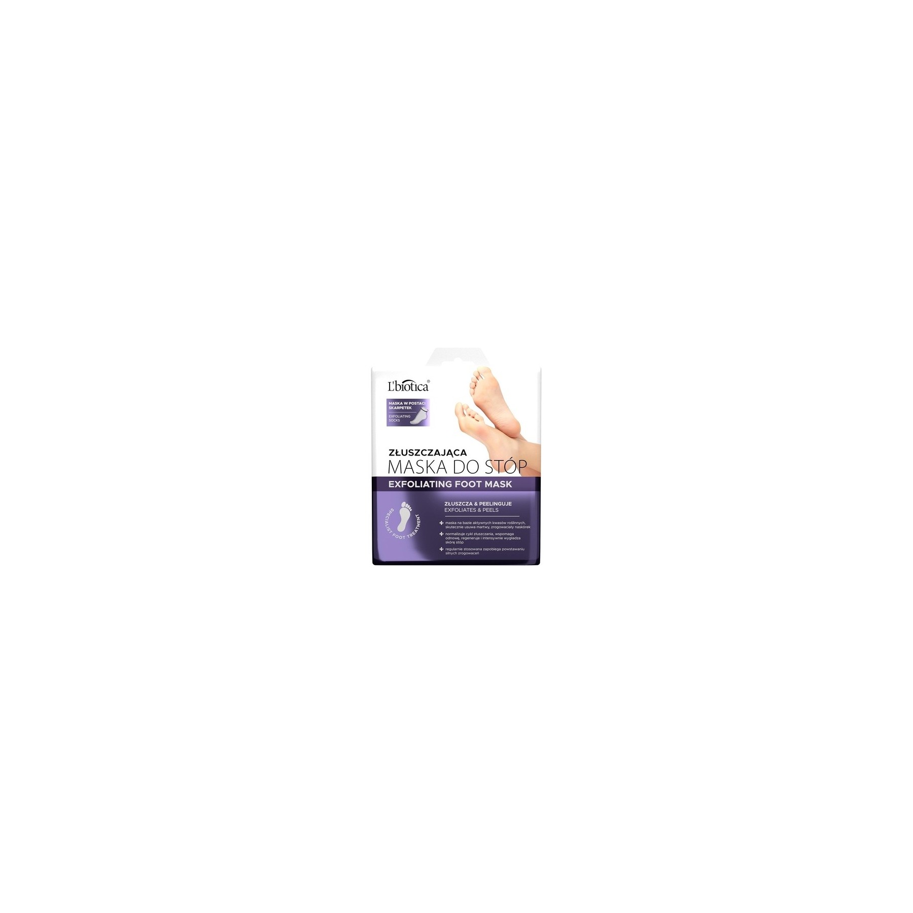 L'biotica Foot Mask with Callus Removal and Peeling Effect 40ml