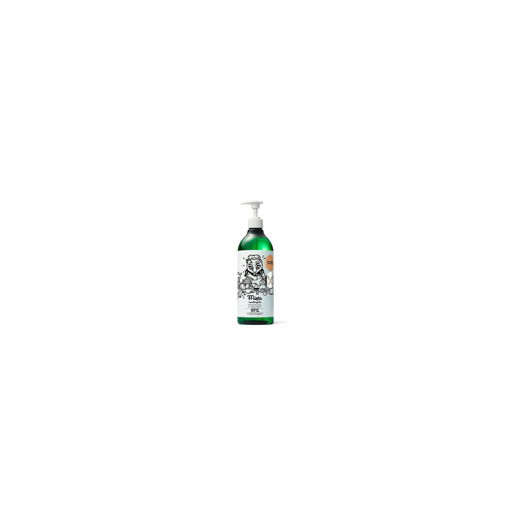 Yope Natural Detergent Washing-Up Liquid Mint & Mandarin 750ml
