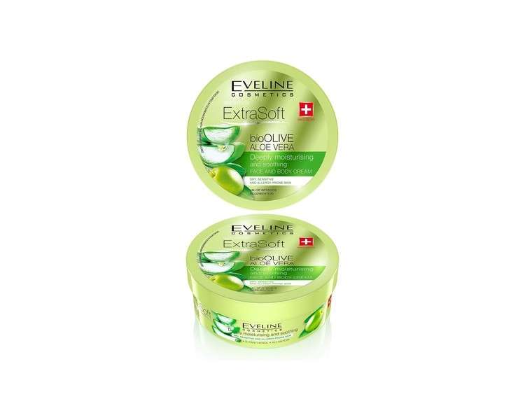 Eveline Cosmetics Soft bioOLIVE Aloe Vera Face & Body Moisturising Cream for Women 175ml