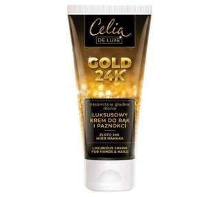 Celia De Luxe Gold 24K Luxury Cream for Hands and Nails 80ml